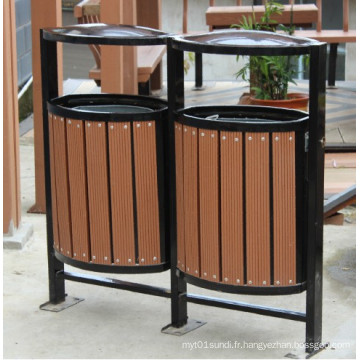 High Quanlity Outdoor Environment WPC Trash Bin